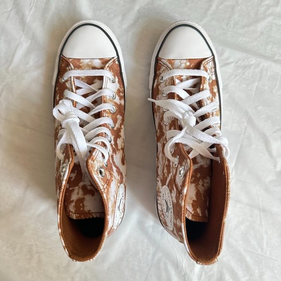 NEW Converse Women Shoes Casual Maple Brown High Top Sneakers - Picture 9 of 10
